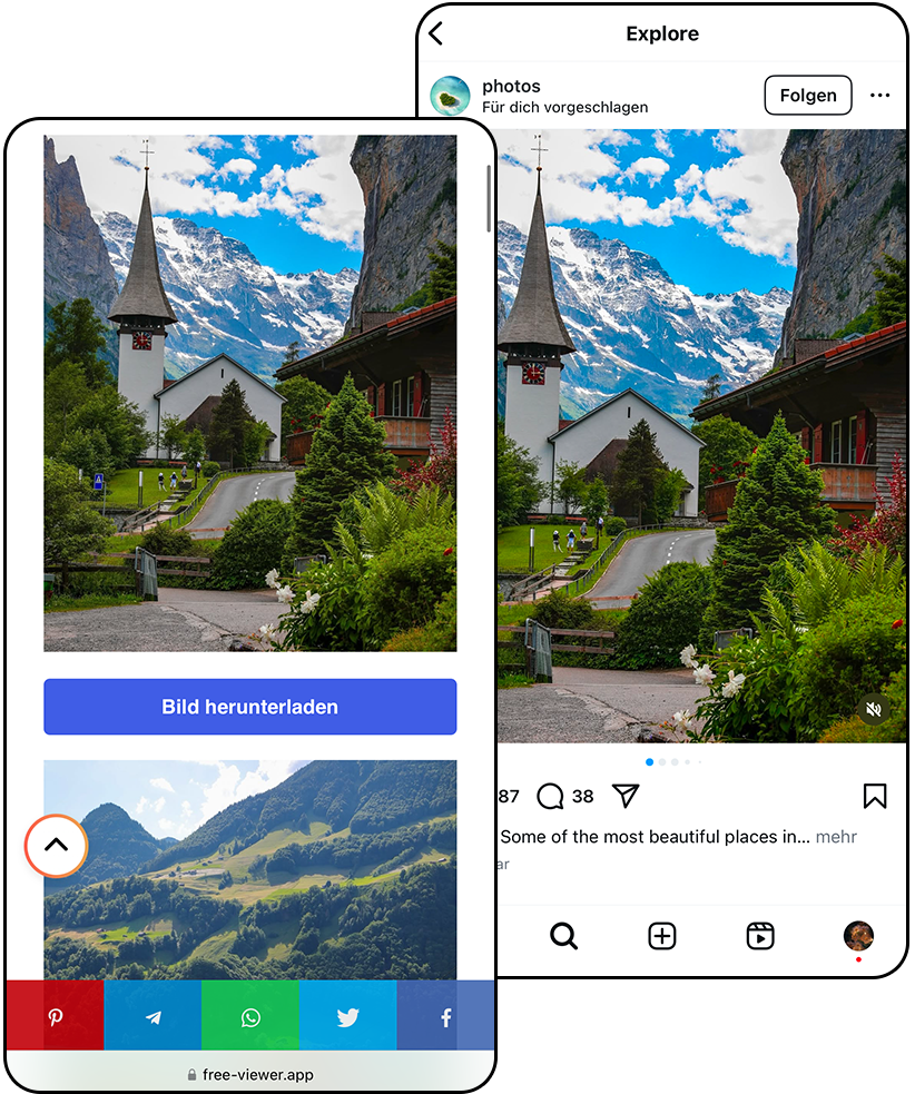 Instagram Beiträge Viewer