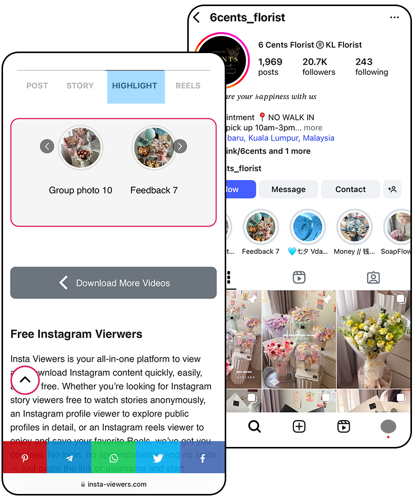 instagram highlights viewer